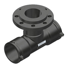 Plasson el. T kom s prirubnicom 110x80x100