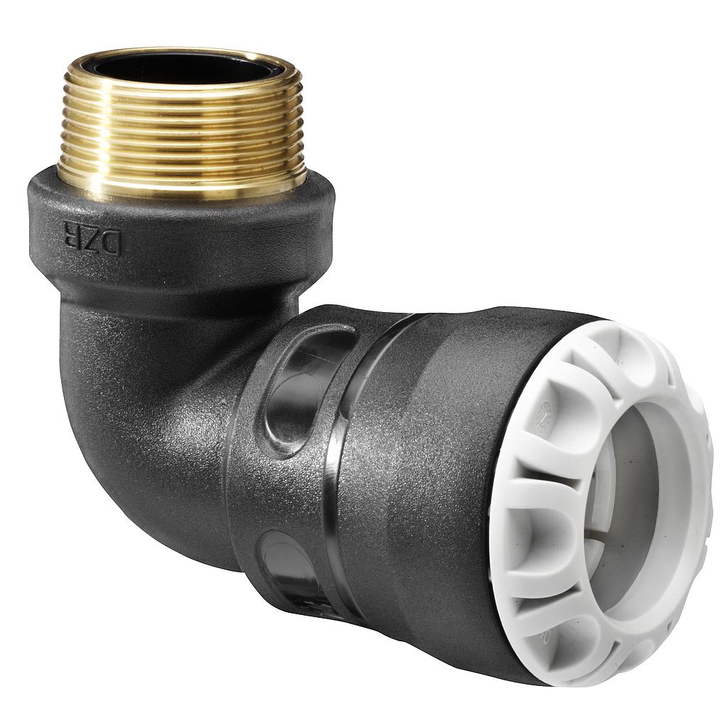 Plasson koljeno S1 M s MS navojem 32x6/4"