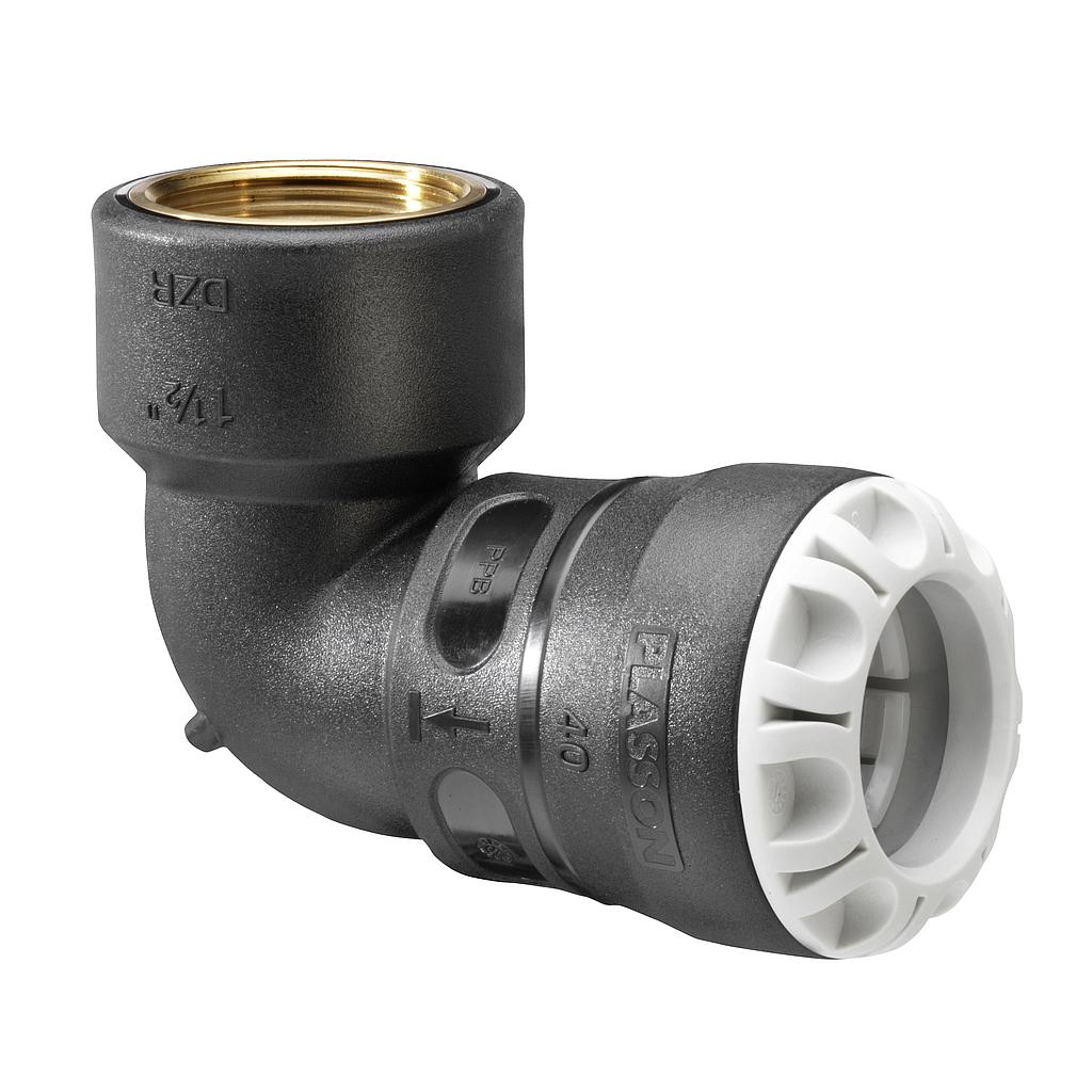 Plasson koljeno S1 Ž s MS navojem 40x3/4"