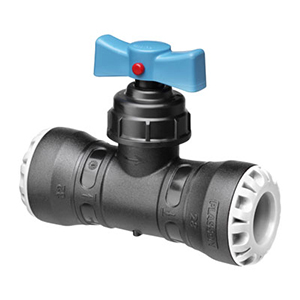 Plasson ventil S1 D 25mm plava ručka